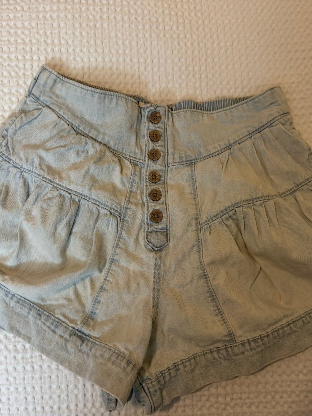 Free People We The Free Chambray Shorts Small